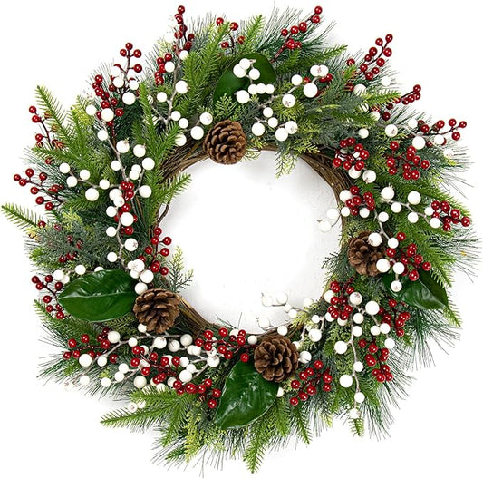 32 Pack Christmas Tree Decorations, Artificial Red Berry Stems 6.5 Inch Christmas Berry Picks with Holly Berries for Xmas Winter Holiday Home DIY Ornaments